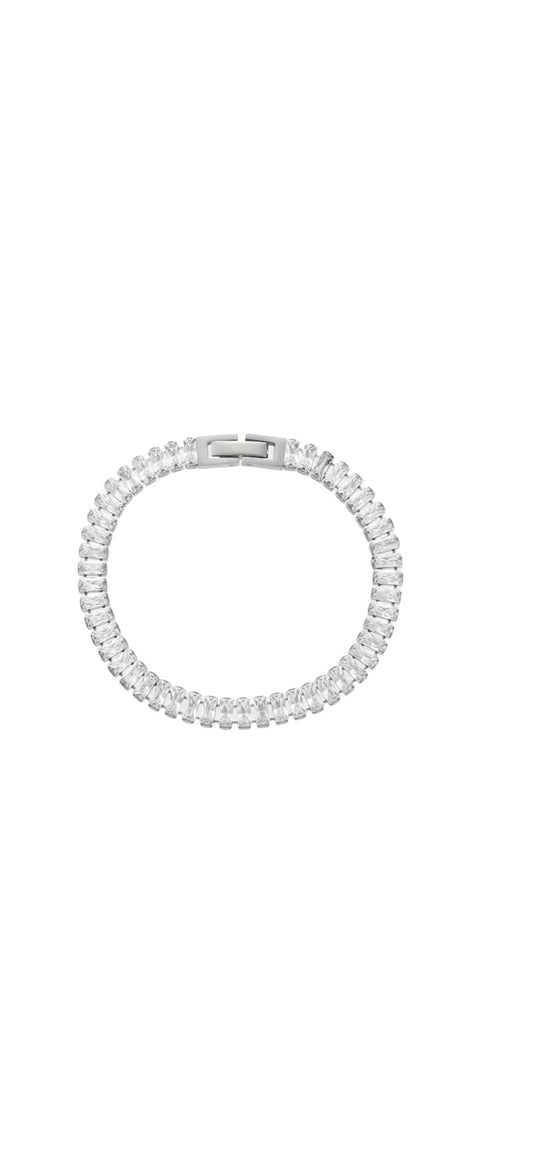 Aurora Tennis Bracelet Silver