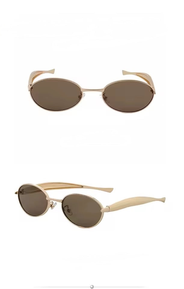 Benni Sunglasses Gold Tea