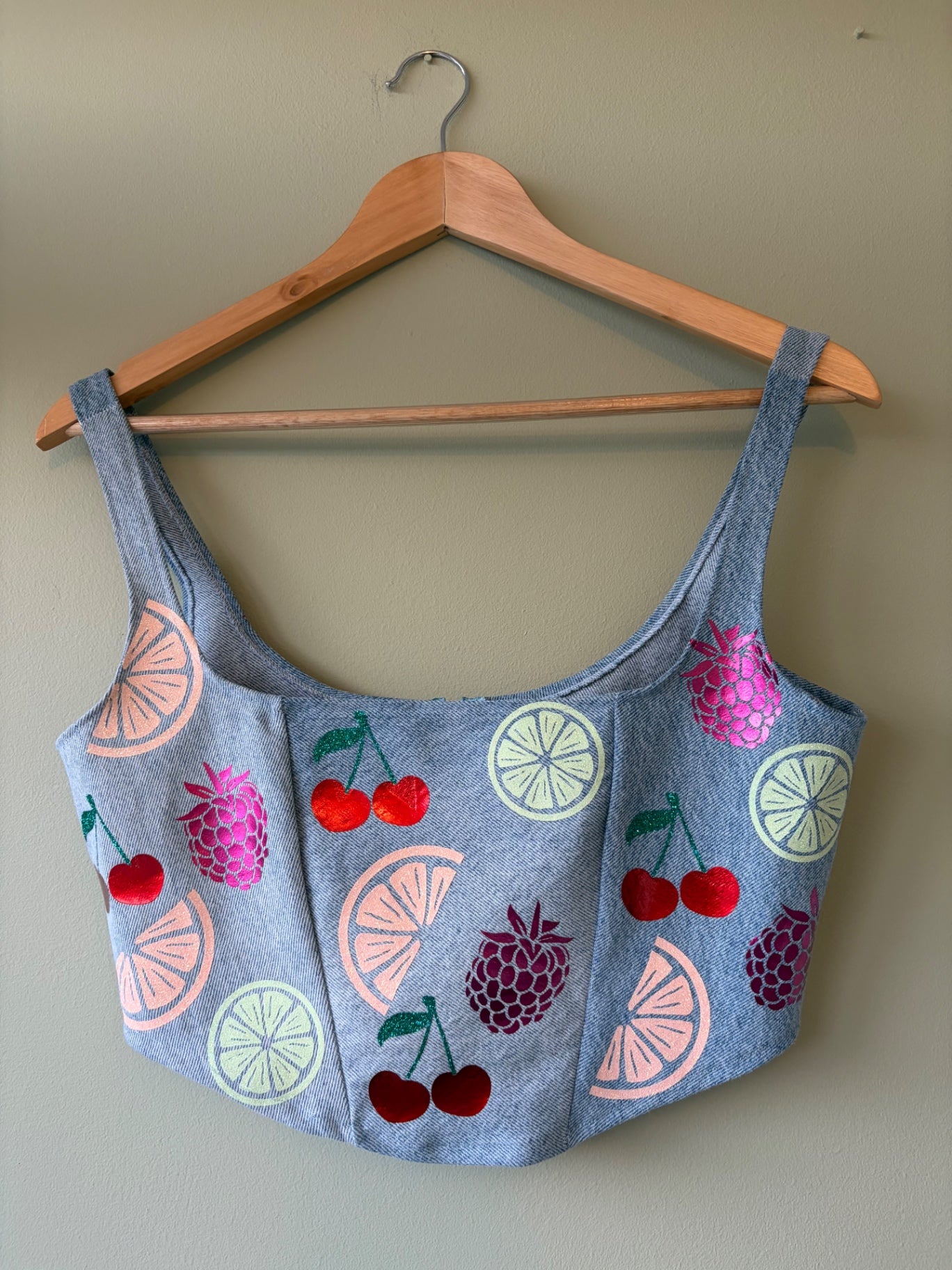 Tutti Fruity Denim Top