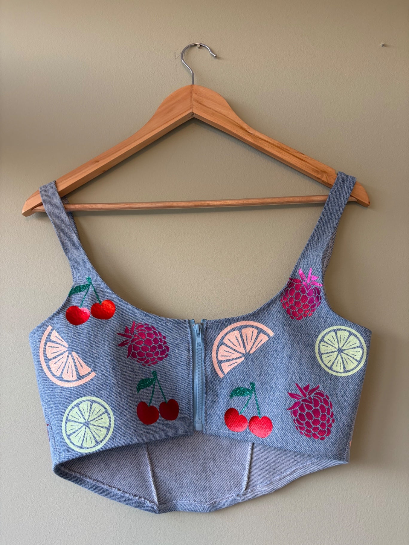 Tutti Fruity Denim Top