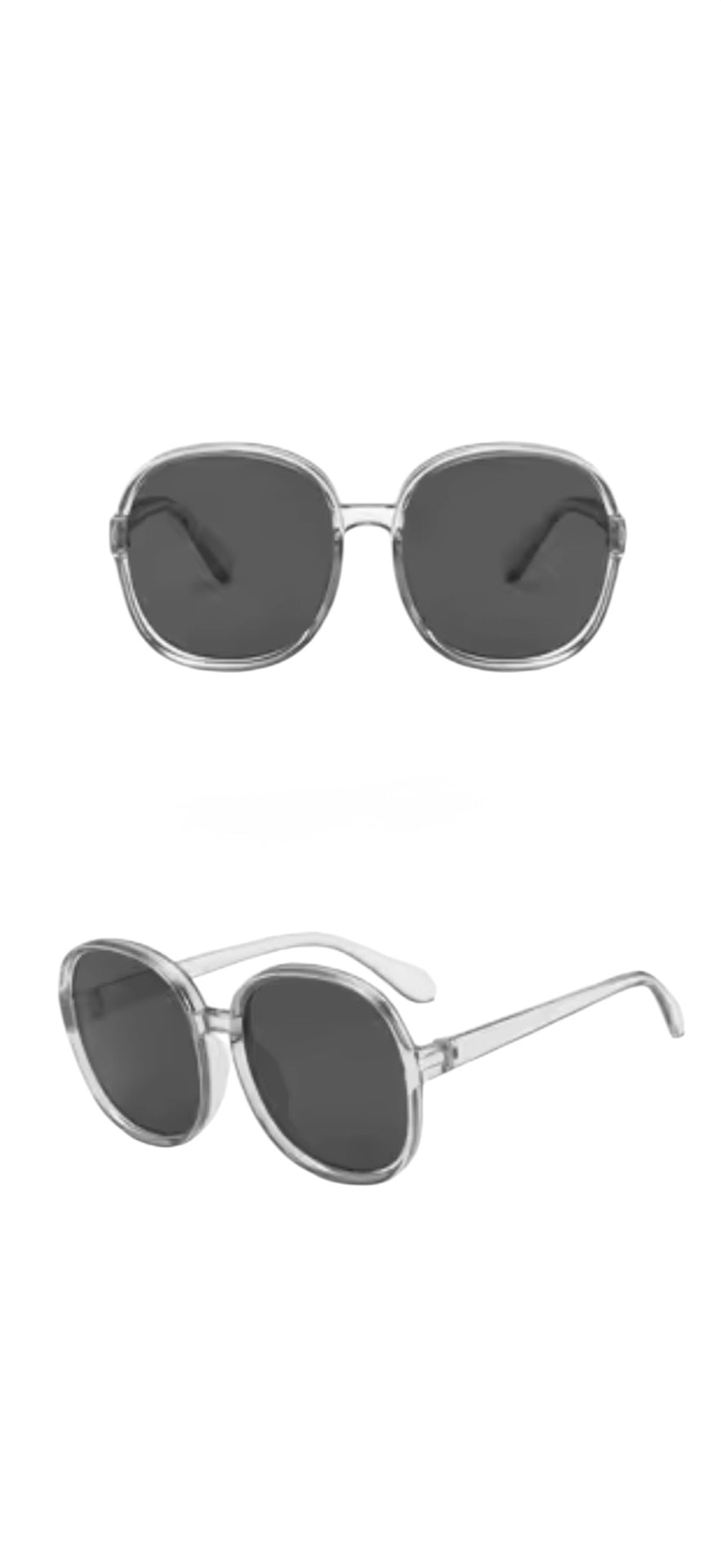 Boho Haze Round Sunglasses Gray