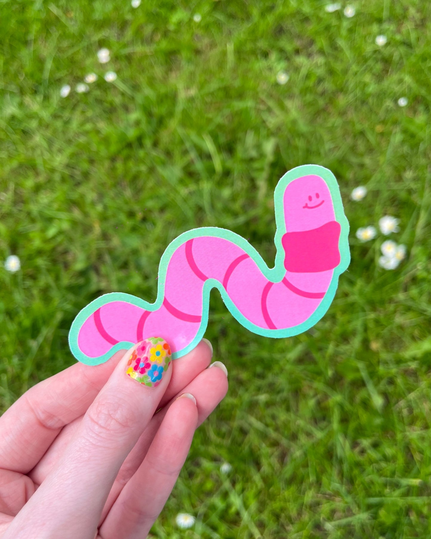 Worm Vinyl Sticker