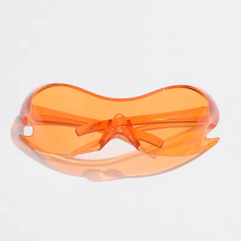 Flame Visor Sunglasses Orange