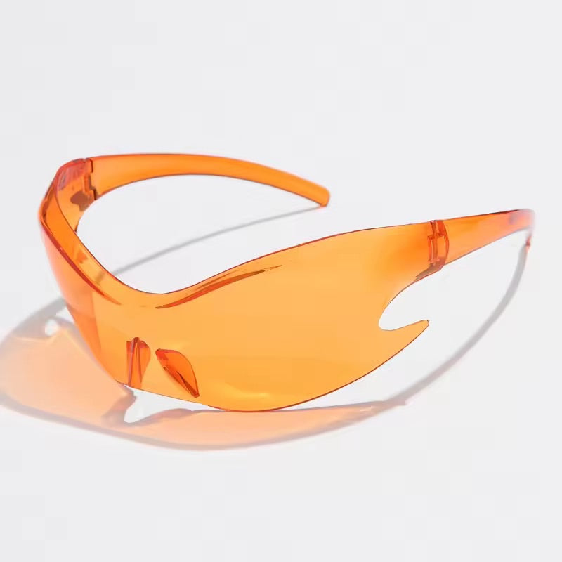 Flame Visor Sunglasses Orange