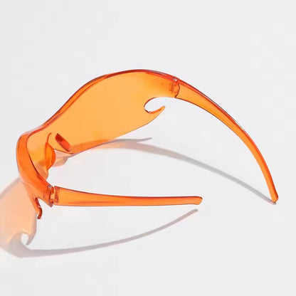 Flame Visor Sunglasses Orange