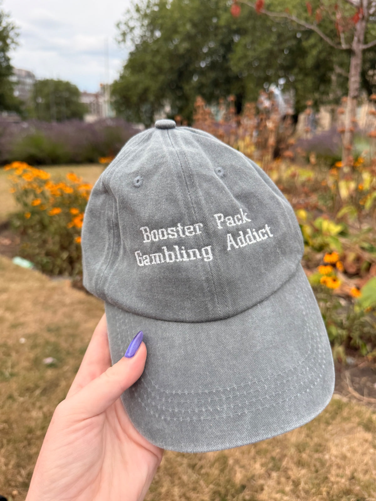 Booster Pack Gambling Addict Embroidered Baseball Cap