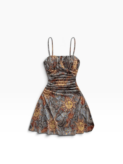 Blue Sun & Moon Dress