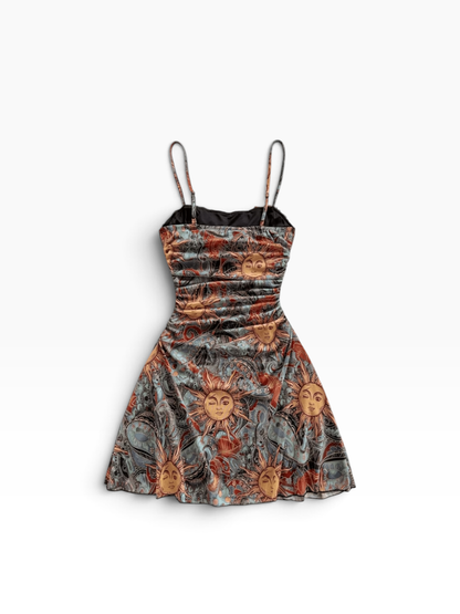 Blue Sun & Moon Dress