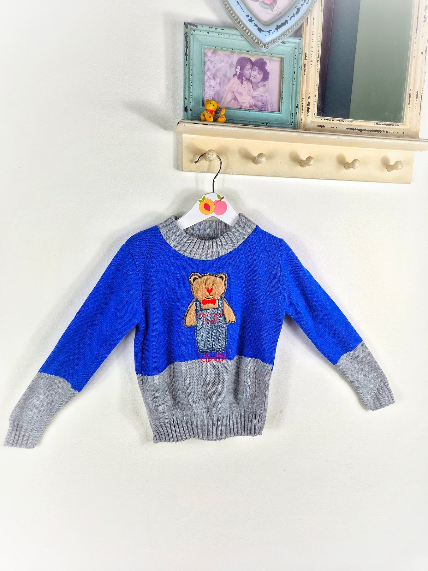 Vintage DBA teddy sweater 