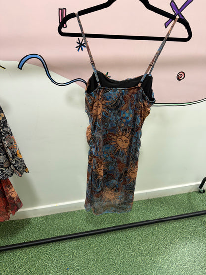 Blue Sun & Moon Dress