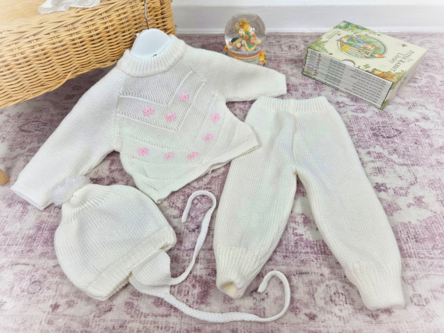 Three piece knit set