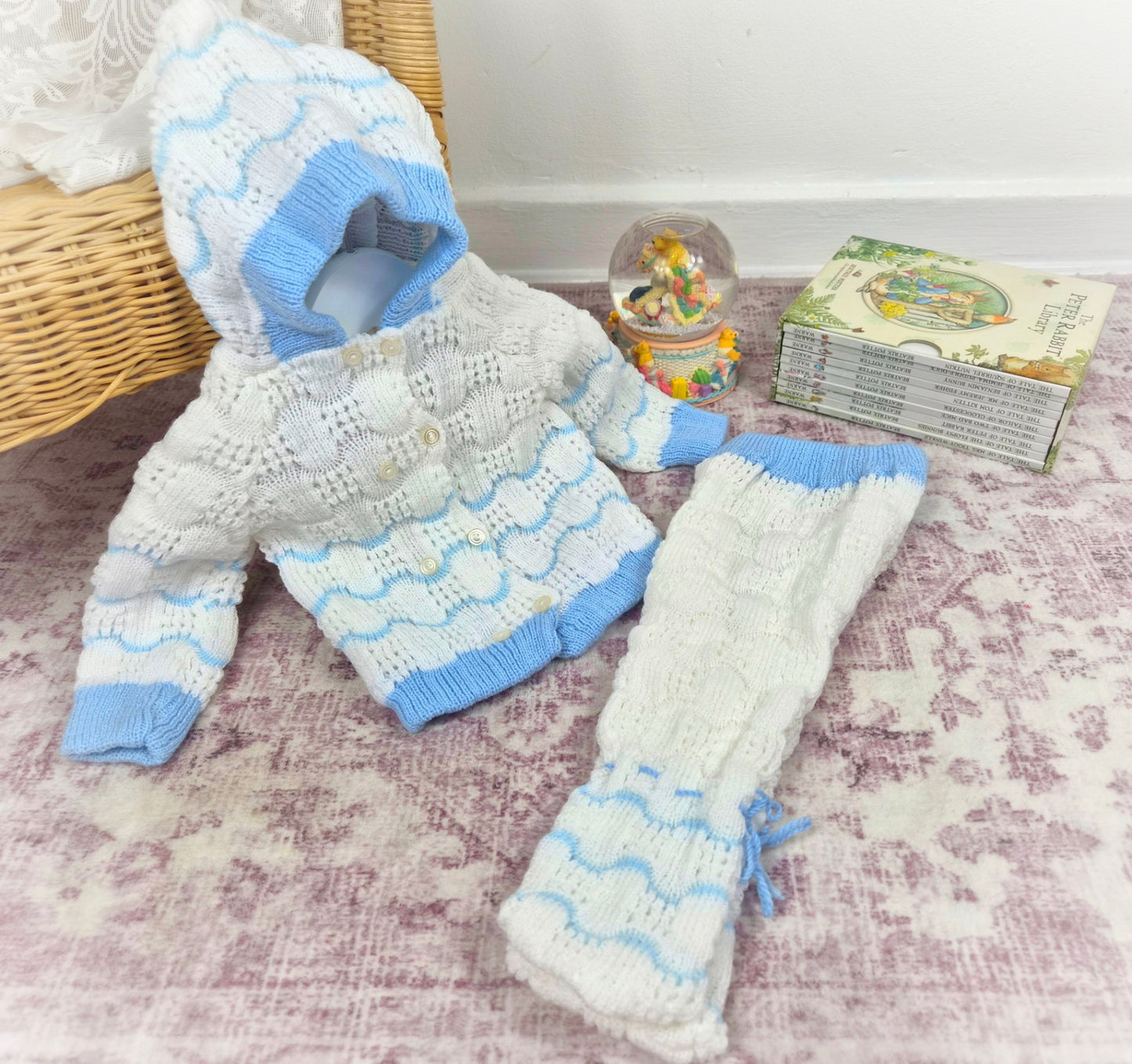 Two piece vintage knit set