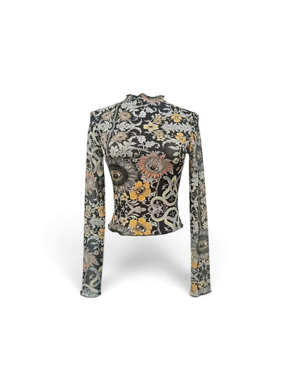 Snake Eye Mesh Top