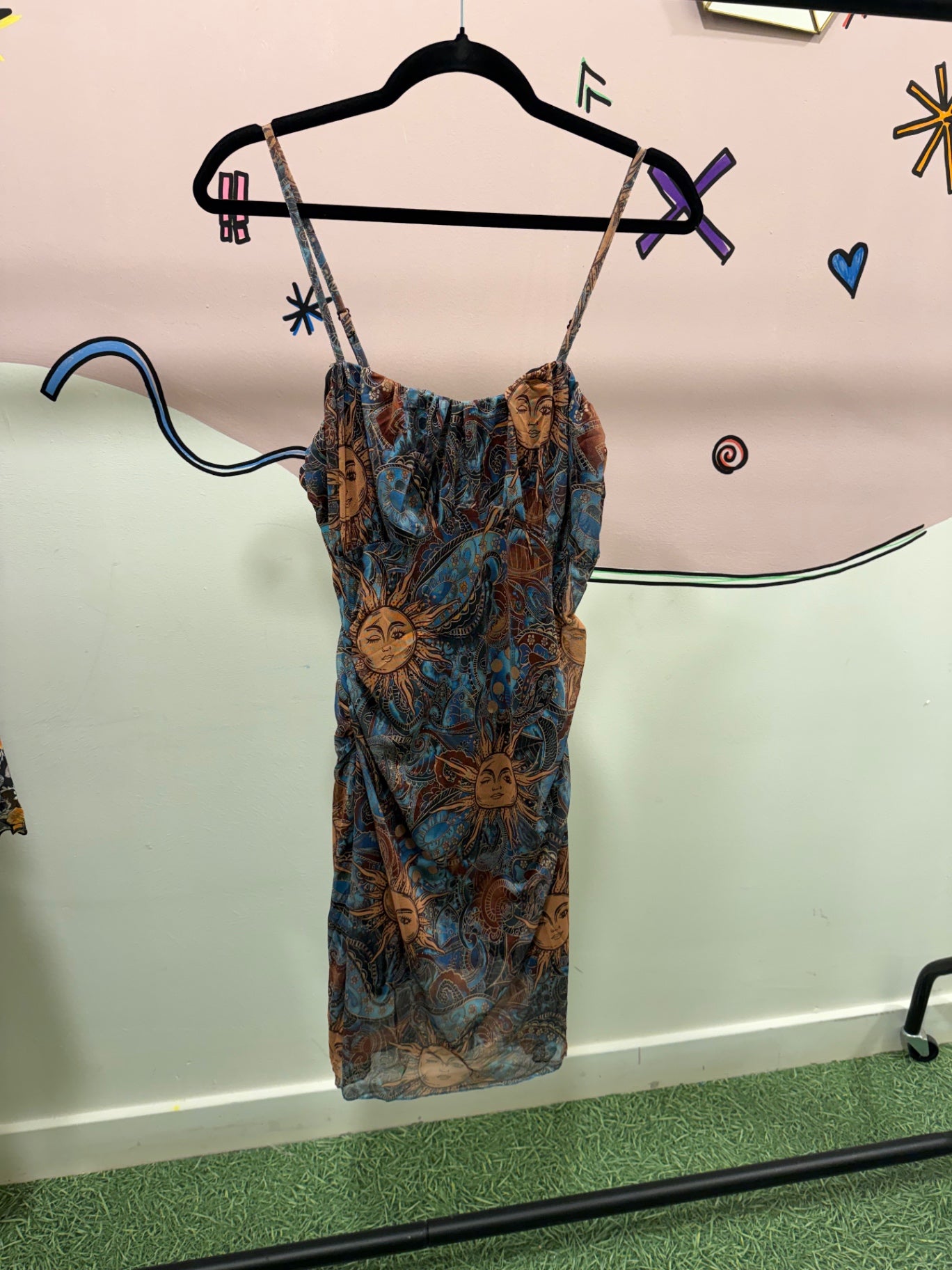 Blue Sun & Moon Dress
