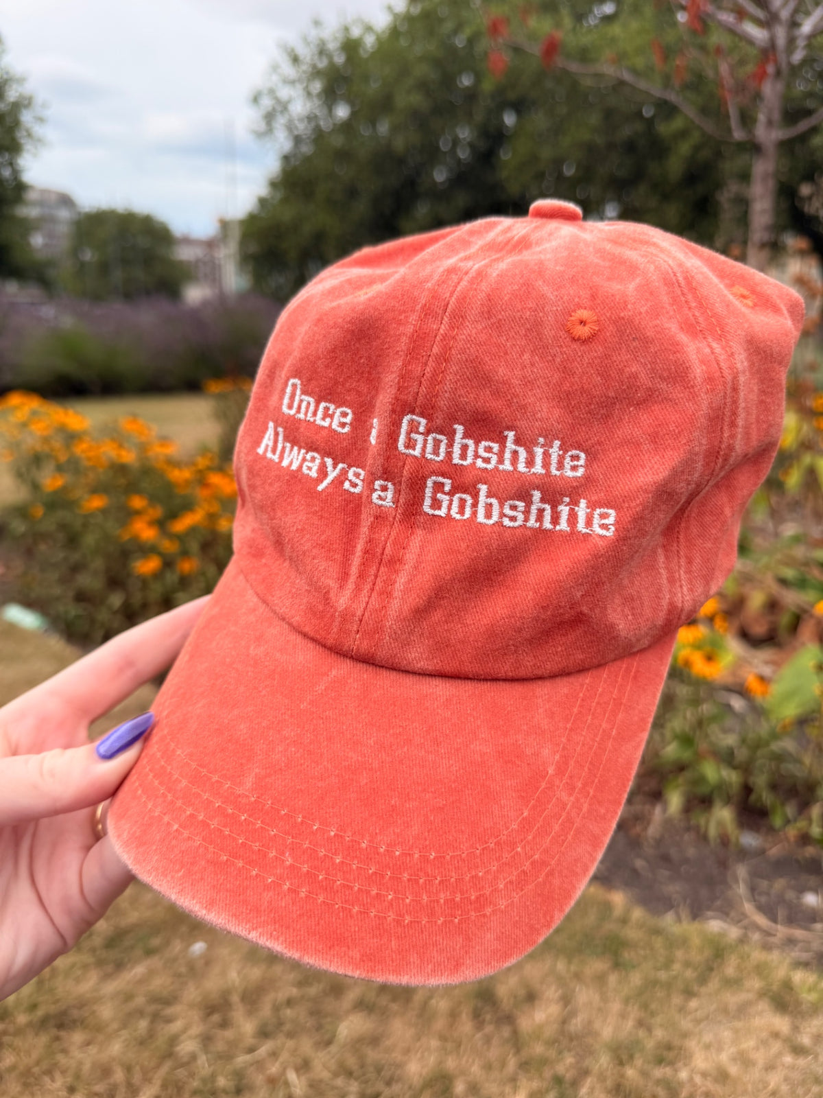 Once A Gobshite, Always A Gobshite Embroidered Baseball Cap