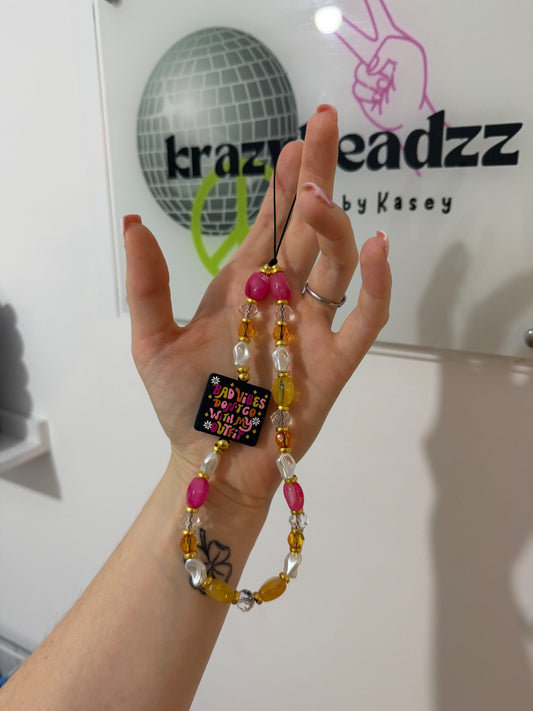 ‘Bad vibes’ phone charm 