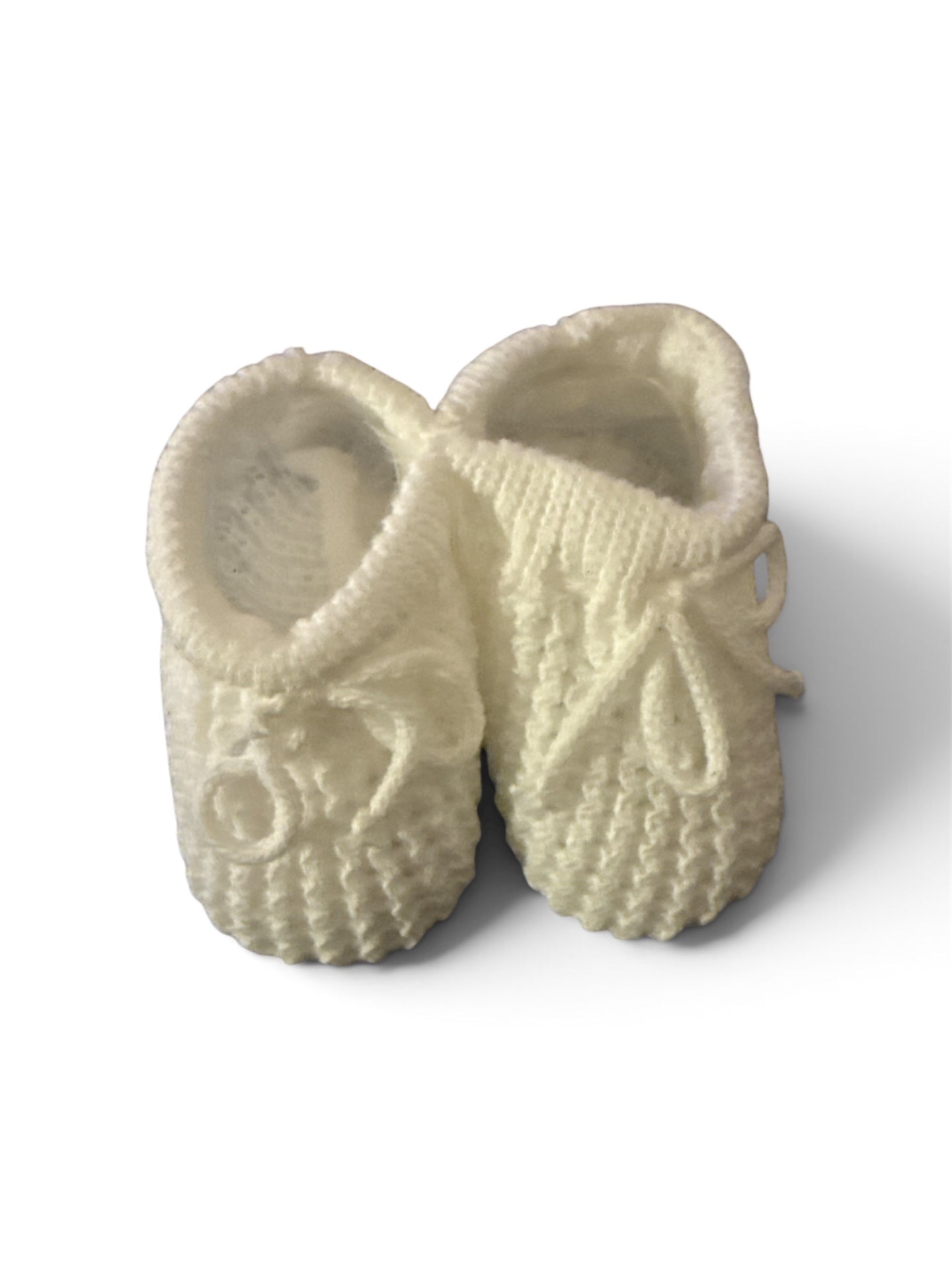 0-3m White Booties