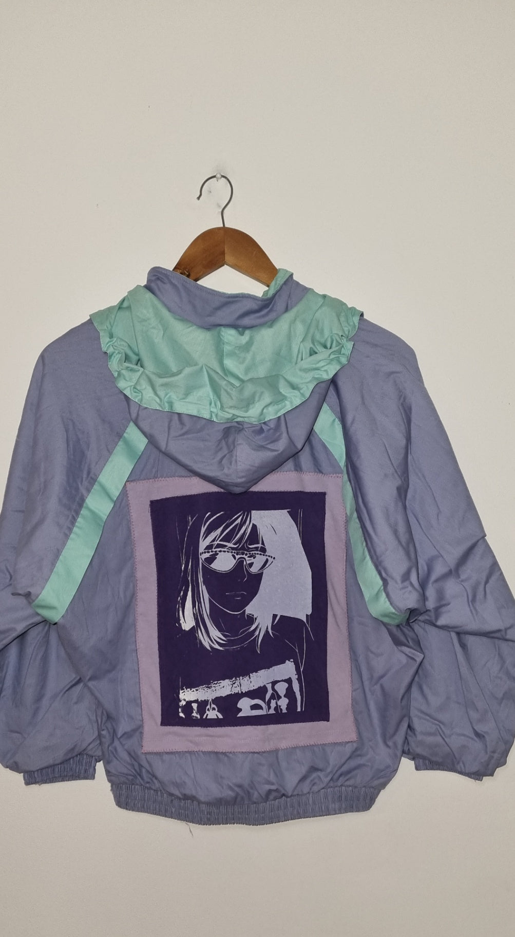 Retro Manga Lady Windbreaker 