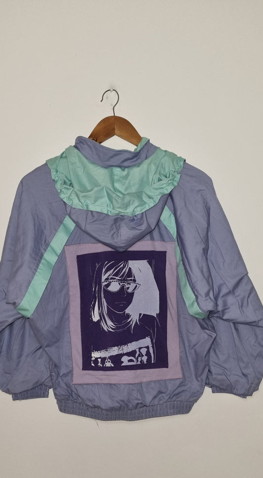 Retro Manga Lady Windbreaker 