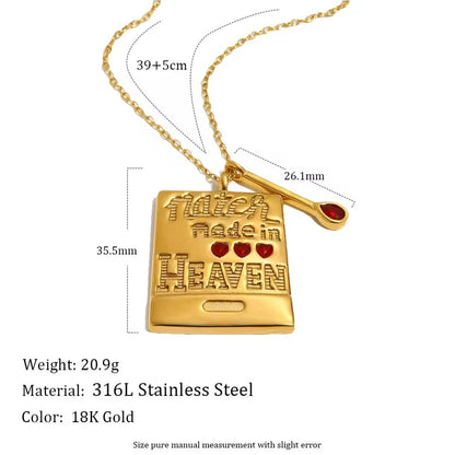 Match Made In Heaven Necklace Silver 