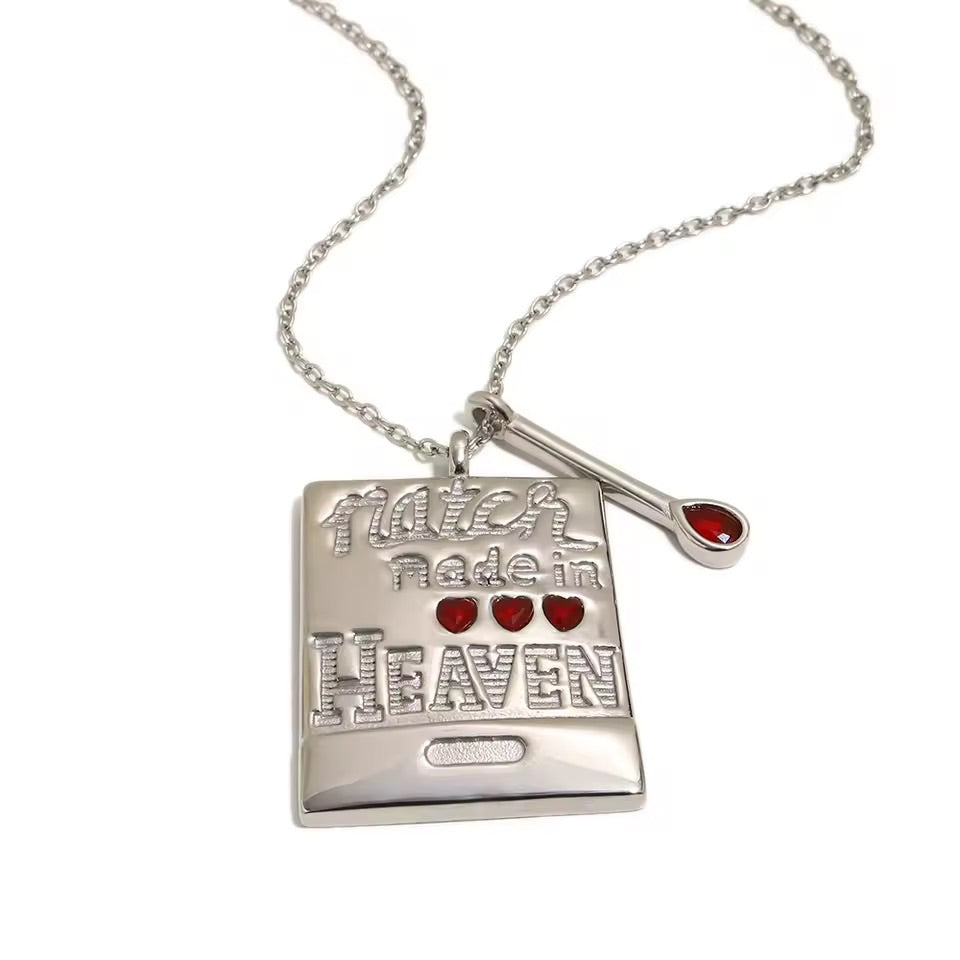 Match Made In Heaven Necklace Silver 