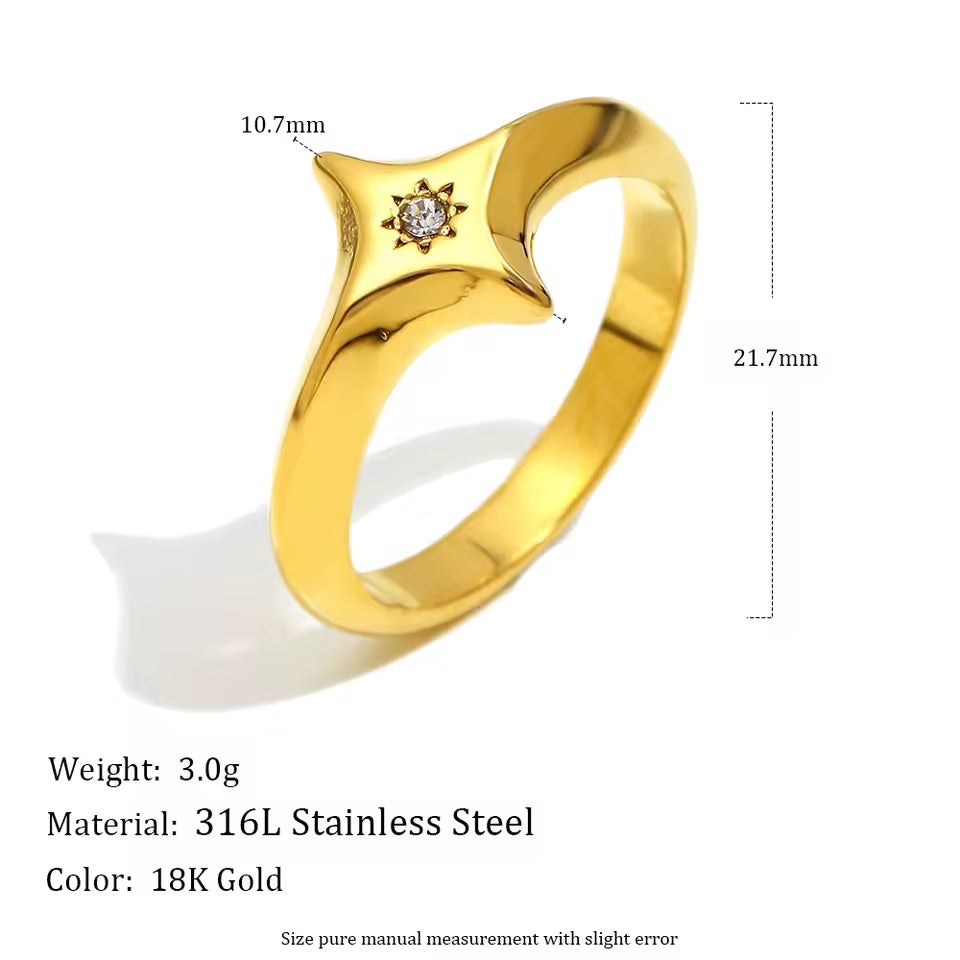 Nova Star Ring Silver S8
