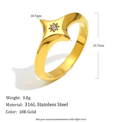 Nova Star Ring Silver S8
