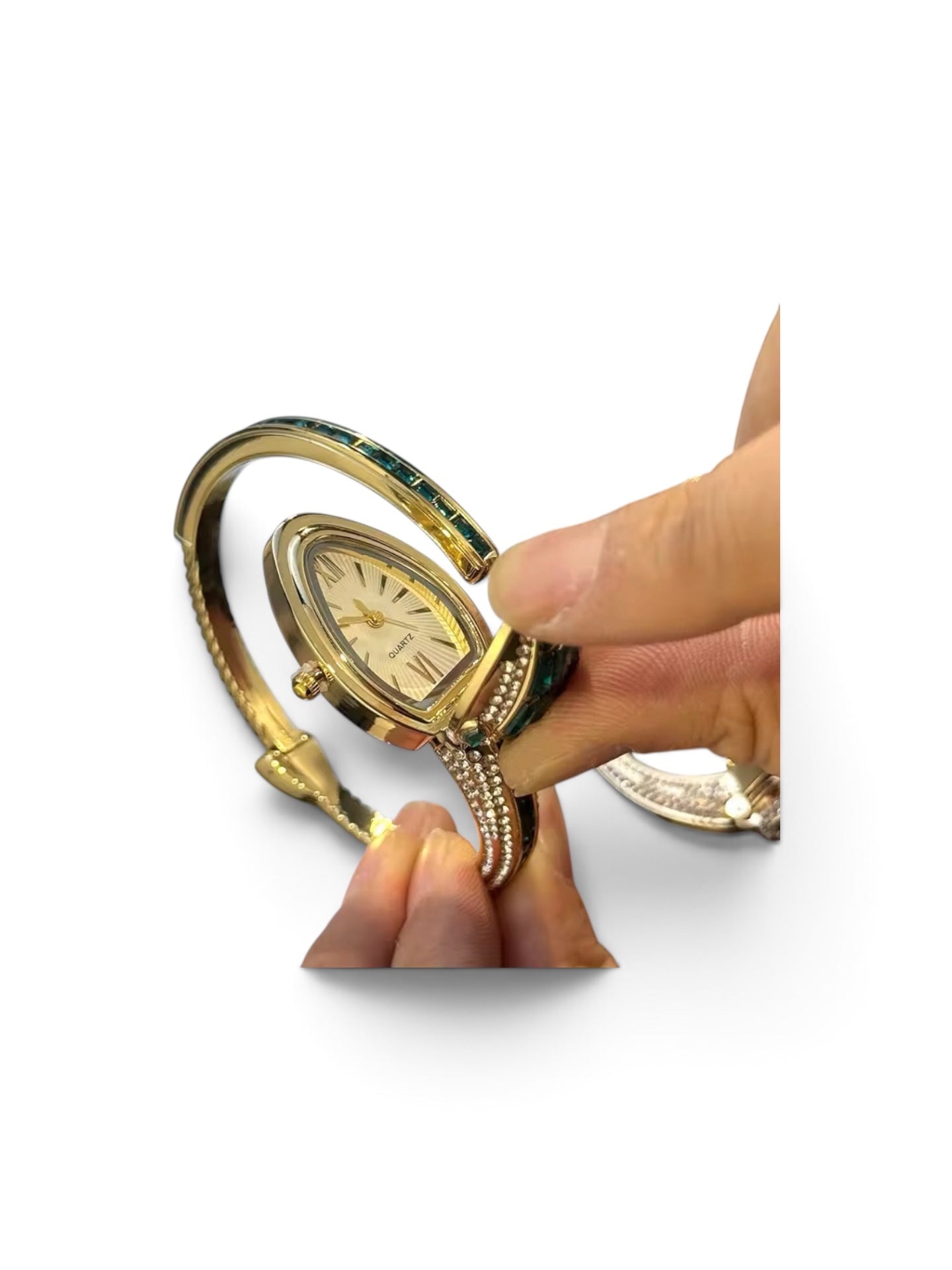 Silver Snake Watch Silver Crystal