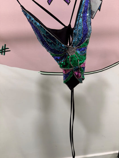 Multi Butterfly Sequin Top