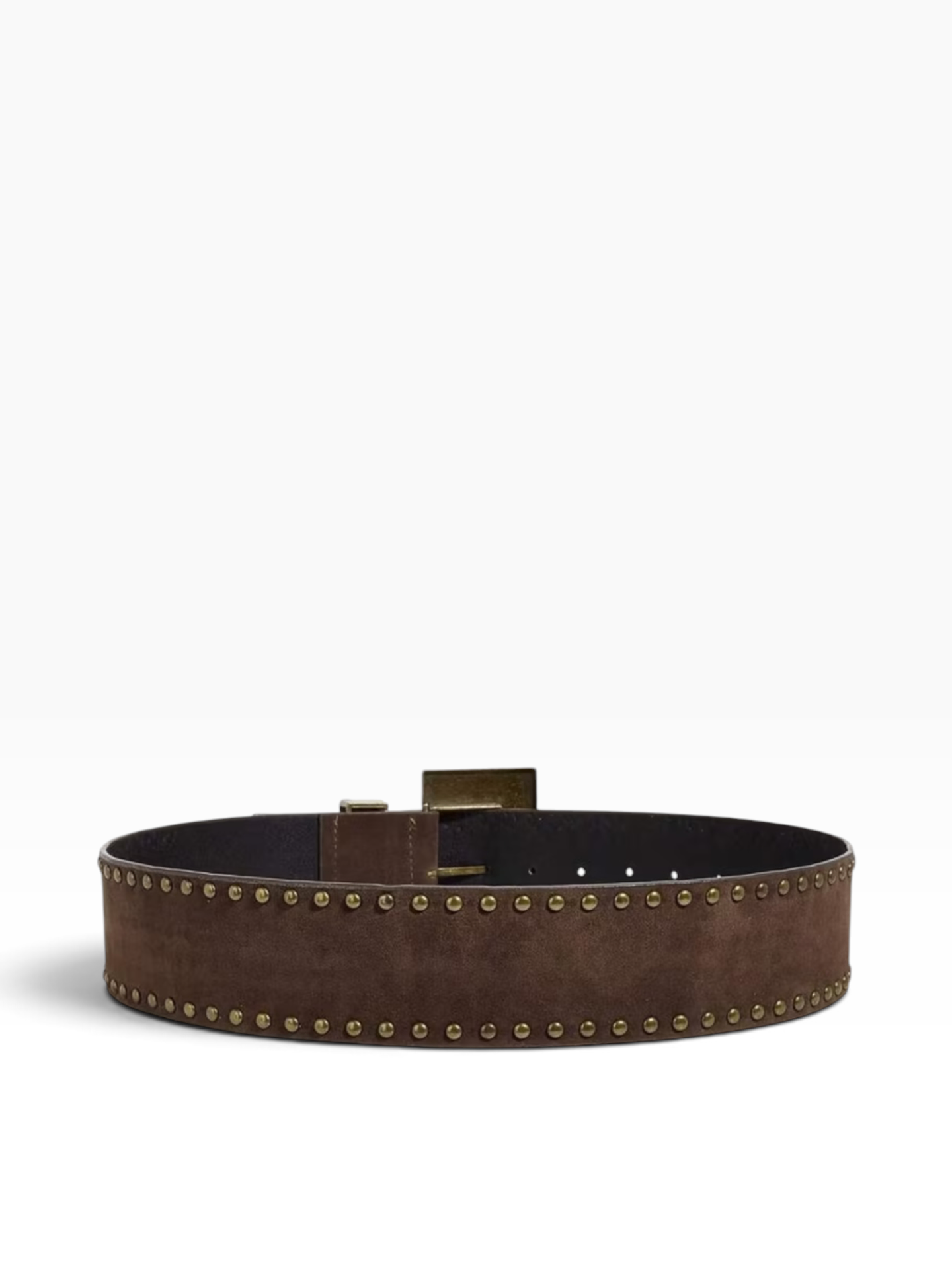 Chunky Studded Brown Belt
