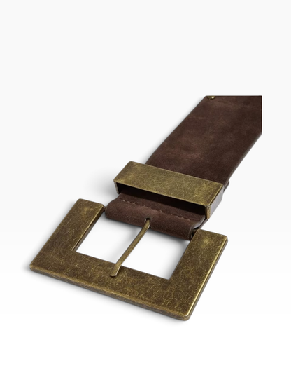 Chunky Studded Brown Belt