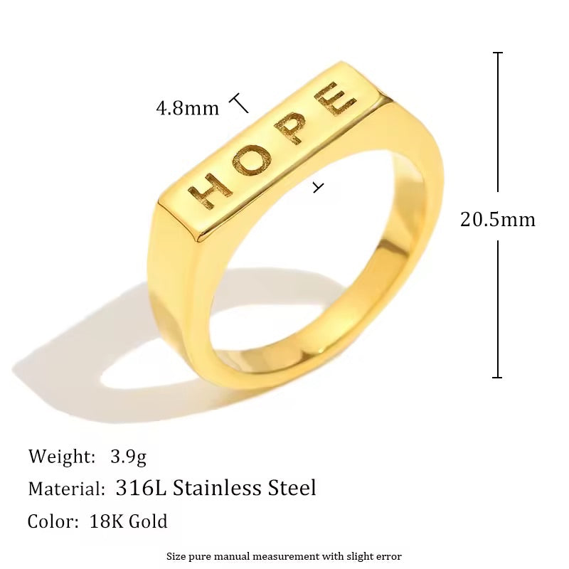Hope ring Silver size 8