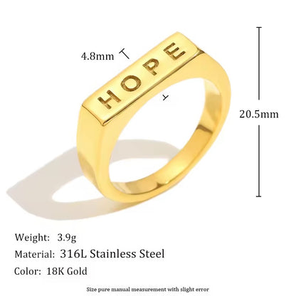 Hope ring Silver size 8
