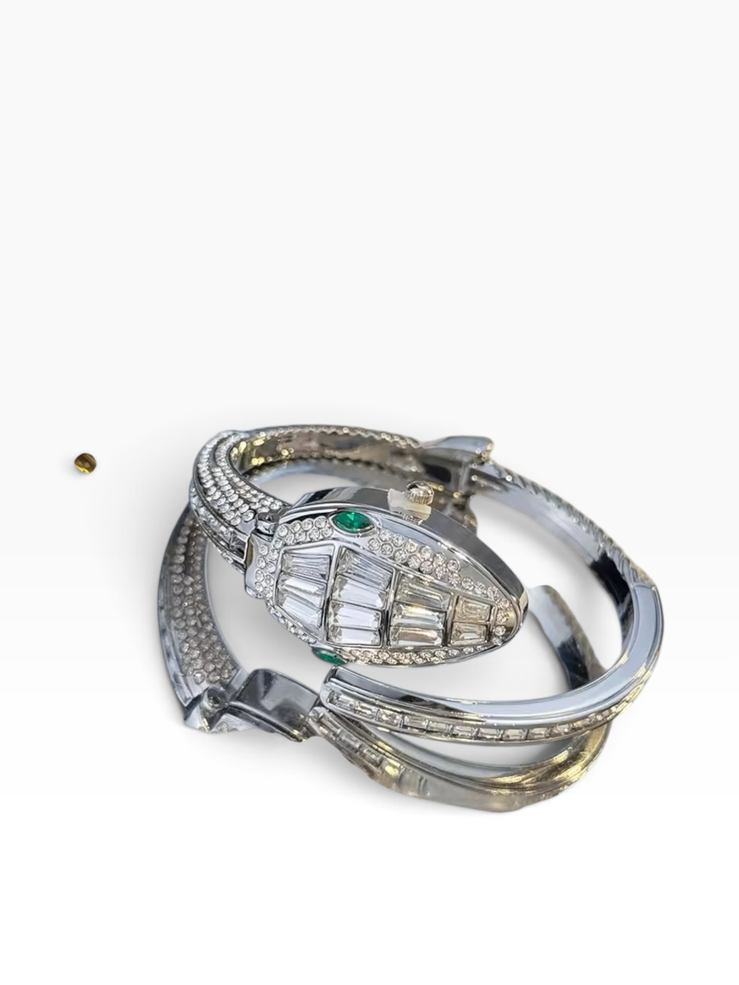 Silver Snake Watch Silver Crystal