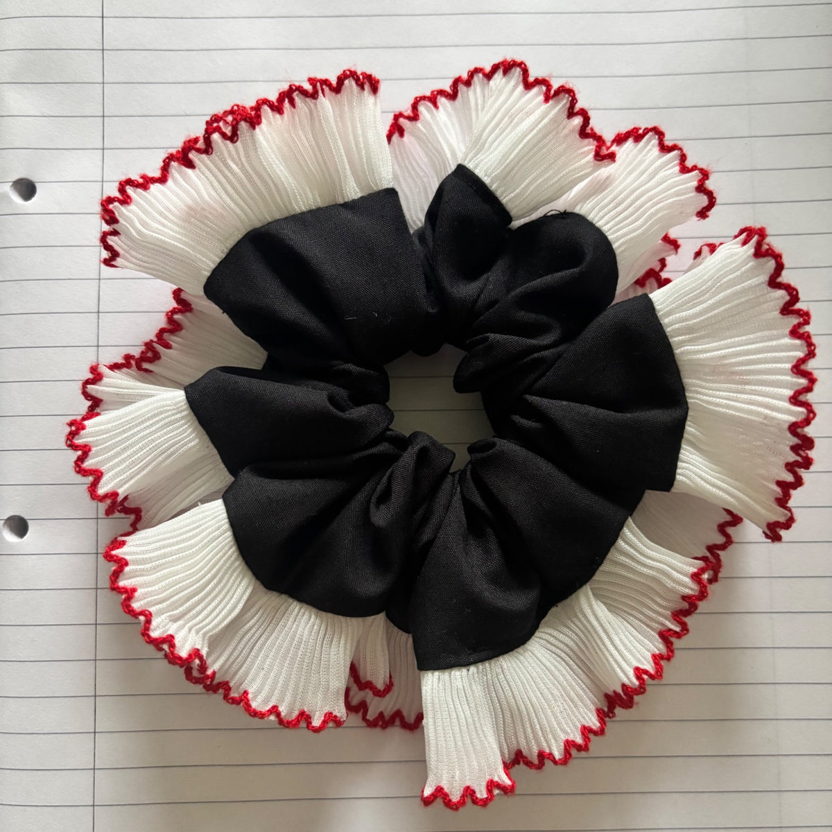 Pencil Shaving Frill Scrunchie