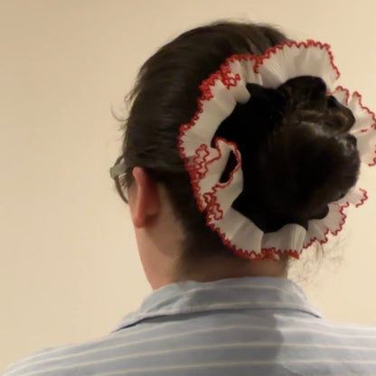 Pencil Shaving Frill Scrunchie
