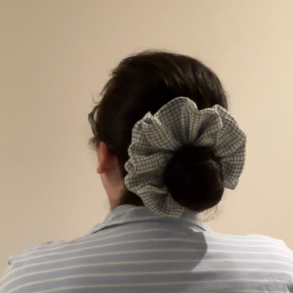 XL Grid Scrunchie