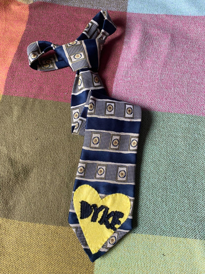 YELLOW HEART DYKE Up-cycled tie