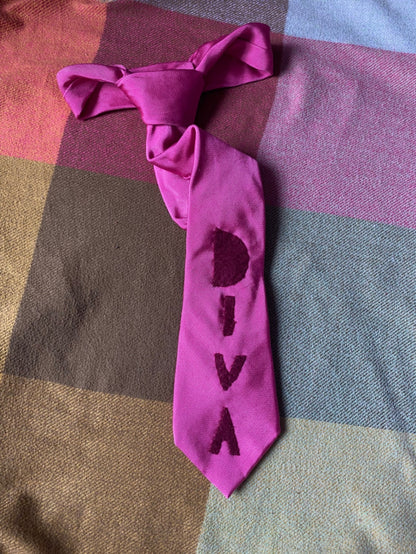 PINK DIVA Up-cycled tie