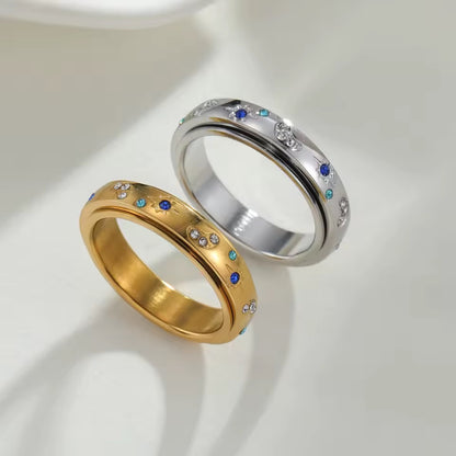 Kismet Spinner Ring Silver Size 9