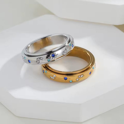 Kismet Spinner Ring Silver Size 9