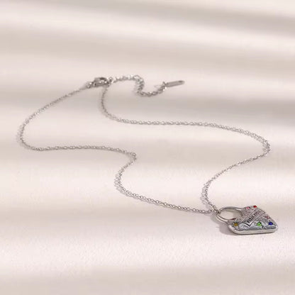 Mama’s Love Lock Silver Necklace 💘