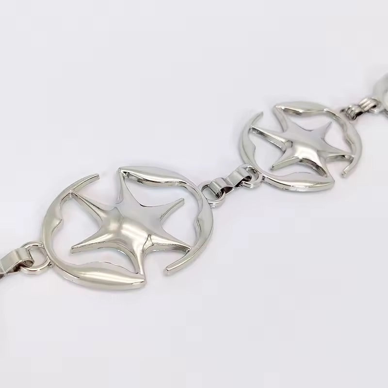 Silver Star Chain Belt 