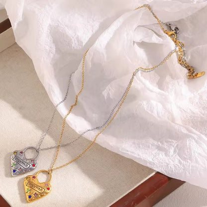 Mama’s Love Lock Gold Necklace 💘
