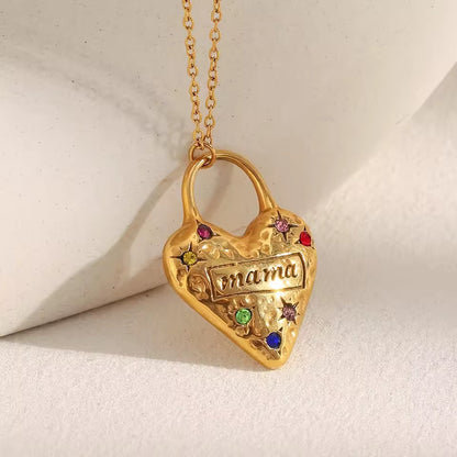 Mama’s Love Lock Silver Necklace 💘