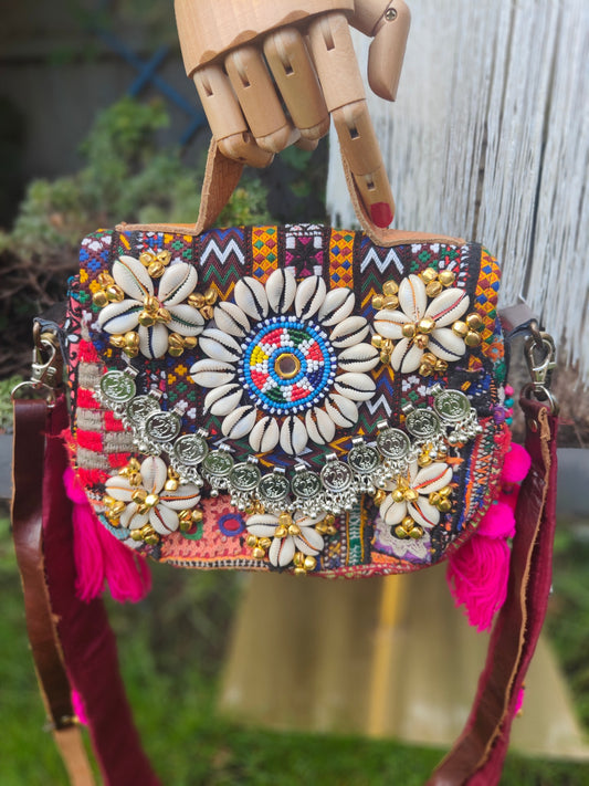 Es Vedra Handbag/ crossbody Bag- Comes with two straps