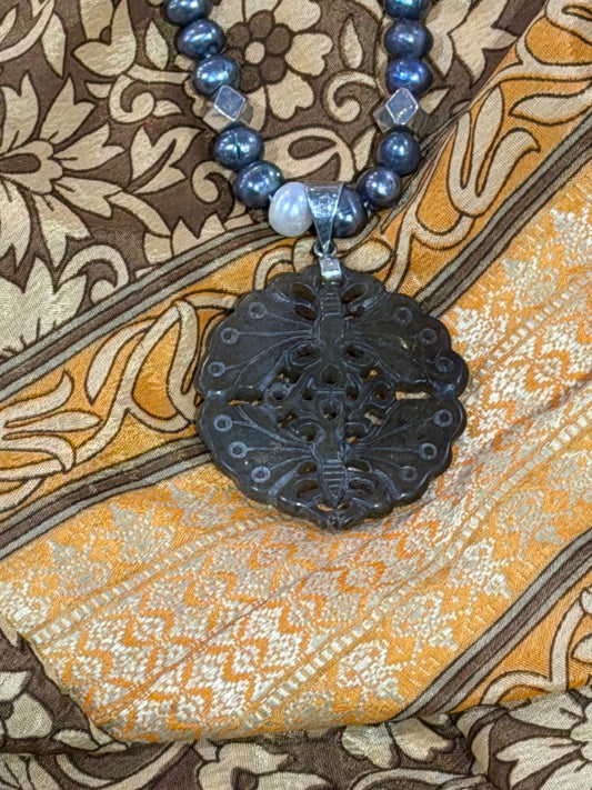 The Night Garden Pearl Talisman Necklace
