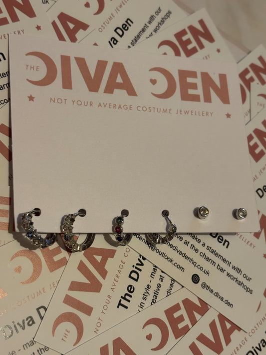 Pack of 3 earrings - (s) stars 