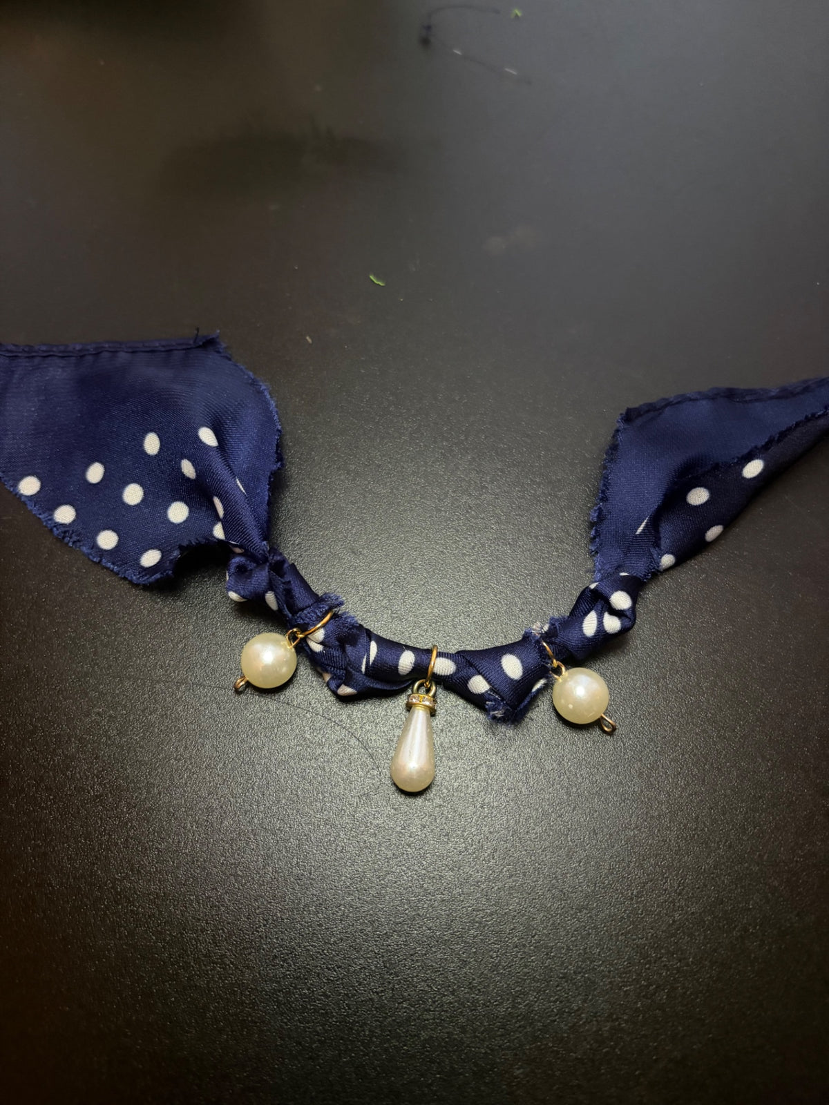 Navy bandana bracelet 