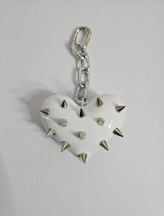 CC FLAIL HEART KEYRING 